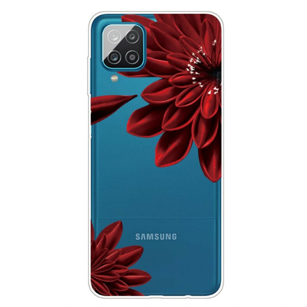 Hoesje voor Samsung Galaxy A12 / M12 Wilde Bloemen