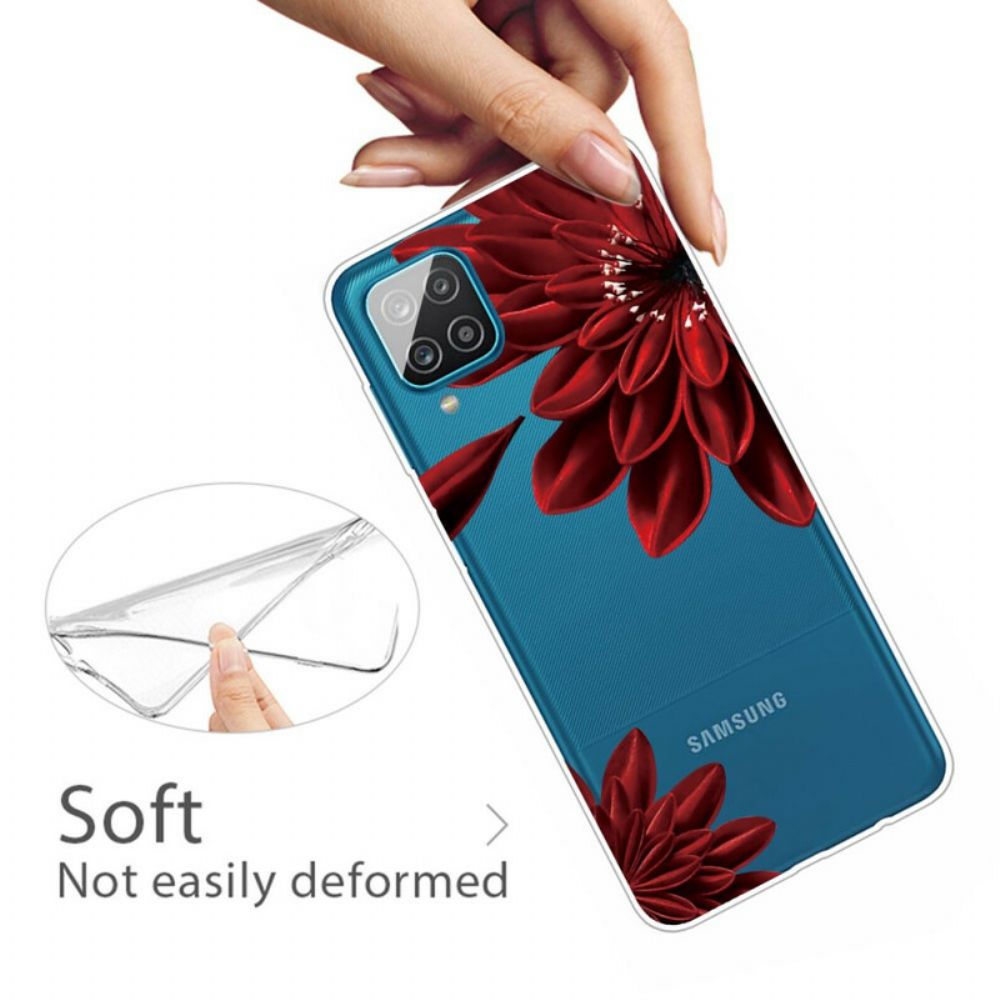 Hoesje voor Samsung Galaxy A12 / M12 Wilde Bloemen