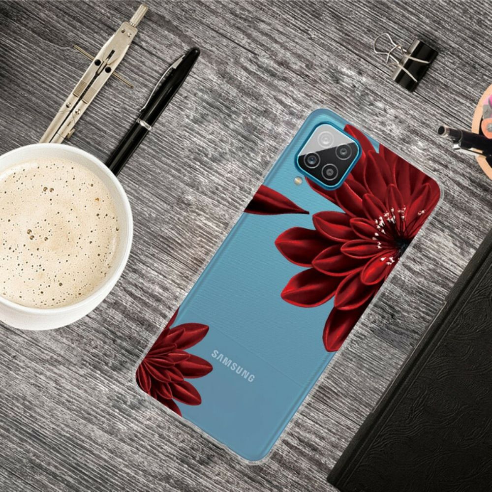 Hoesje voor Samsung Galaxy A12 / M12 Wilde Bloemen