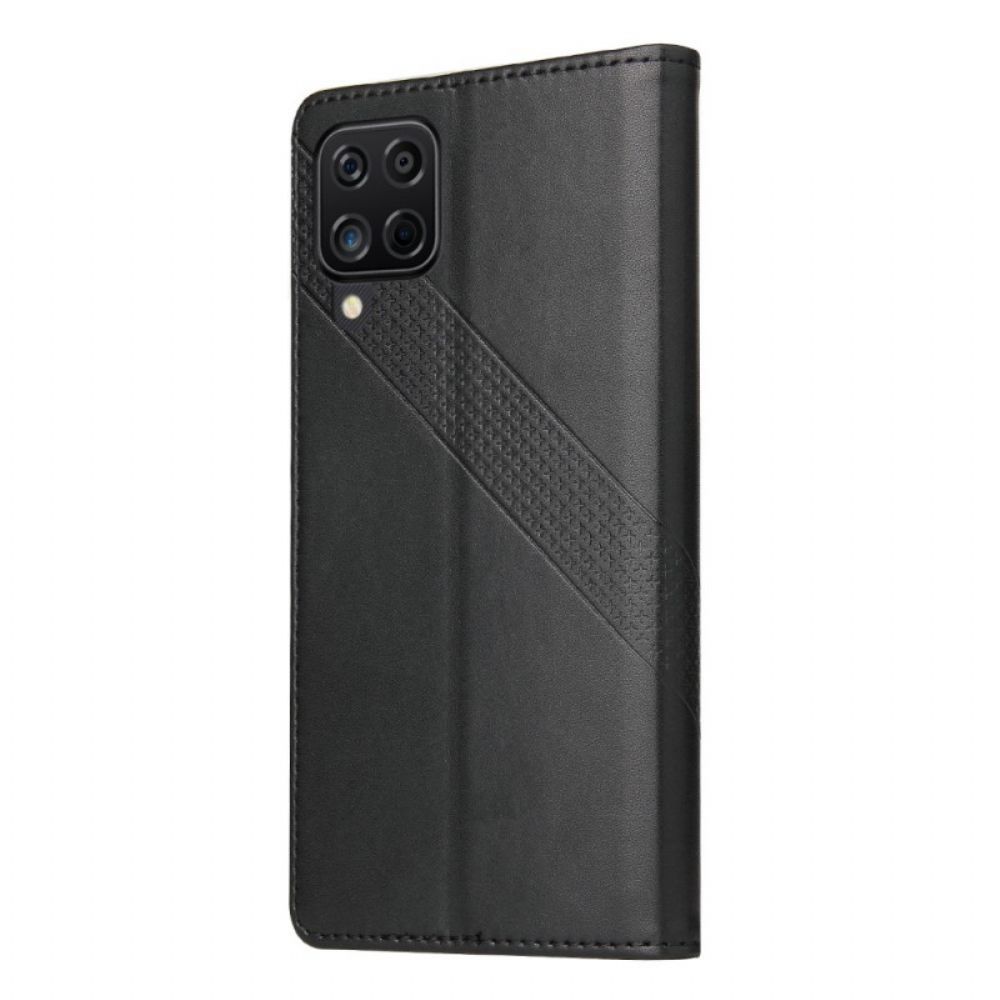 Leren Hoesje voor Samsung Galaxy A12 / M12 Ledereffect Gq.utrobe