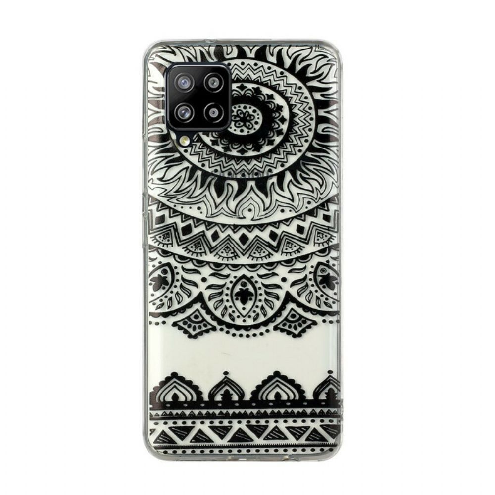 Telefoonhoesje voor Samsung Galaxy A12 / M12 Naadloze Bloemen Mandala