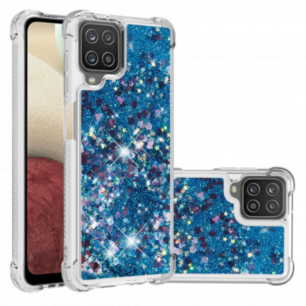 Telefoonhoesje voor Samsung Galaxy A12 / M12 Verlangen Glitter