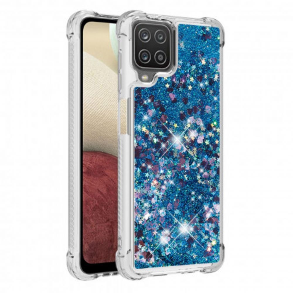 Telefoonhoesje voor Samsung Galaxy A12 / M12 Verlangen Glitter