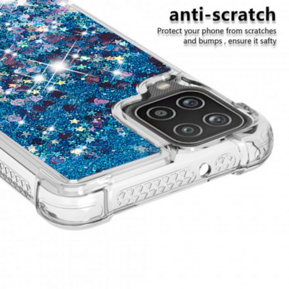 Telefoonhoesje voor Samsung Galaxy A12 / M12 Verlangen Glitter