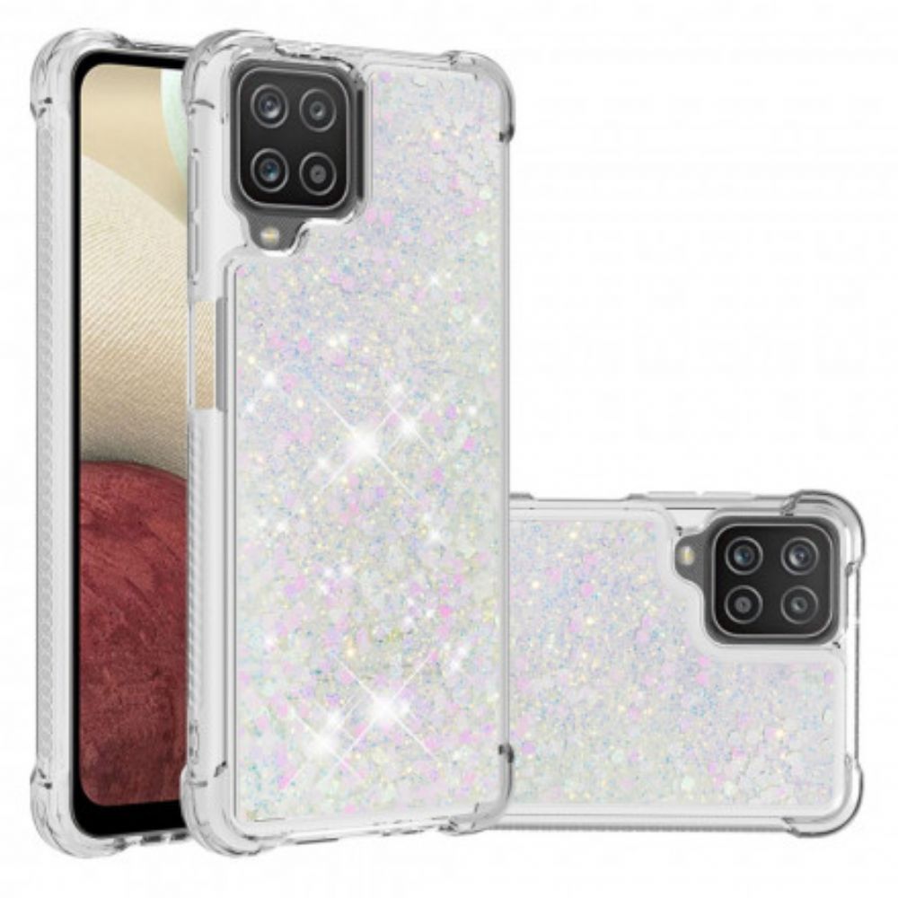 Telefoonhoesje voor Samsung Galaxy A12 / M12 Verlangen Glitter