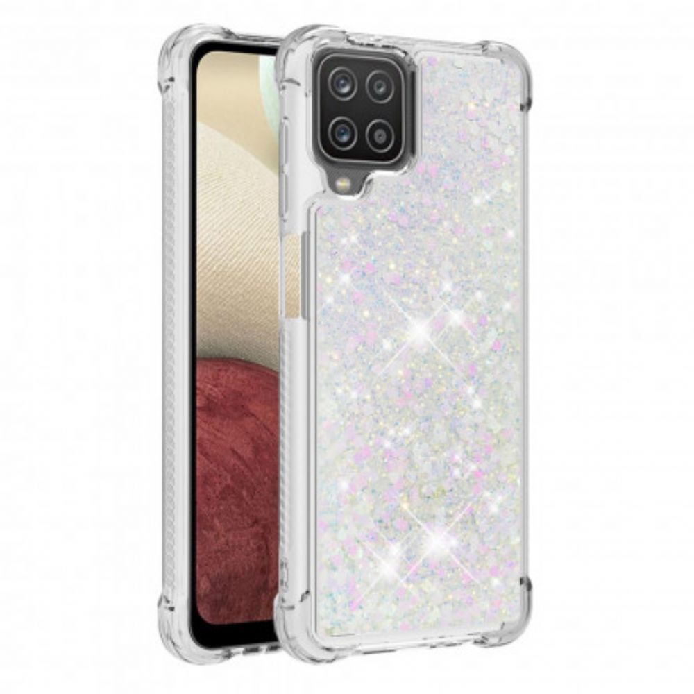 Telefoonhoesje voor Samsung Galaxy A12 / M12 Verlangen Glitter