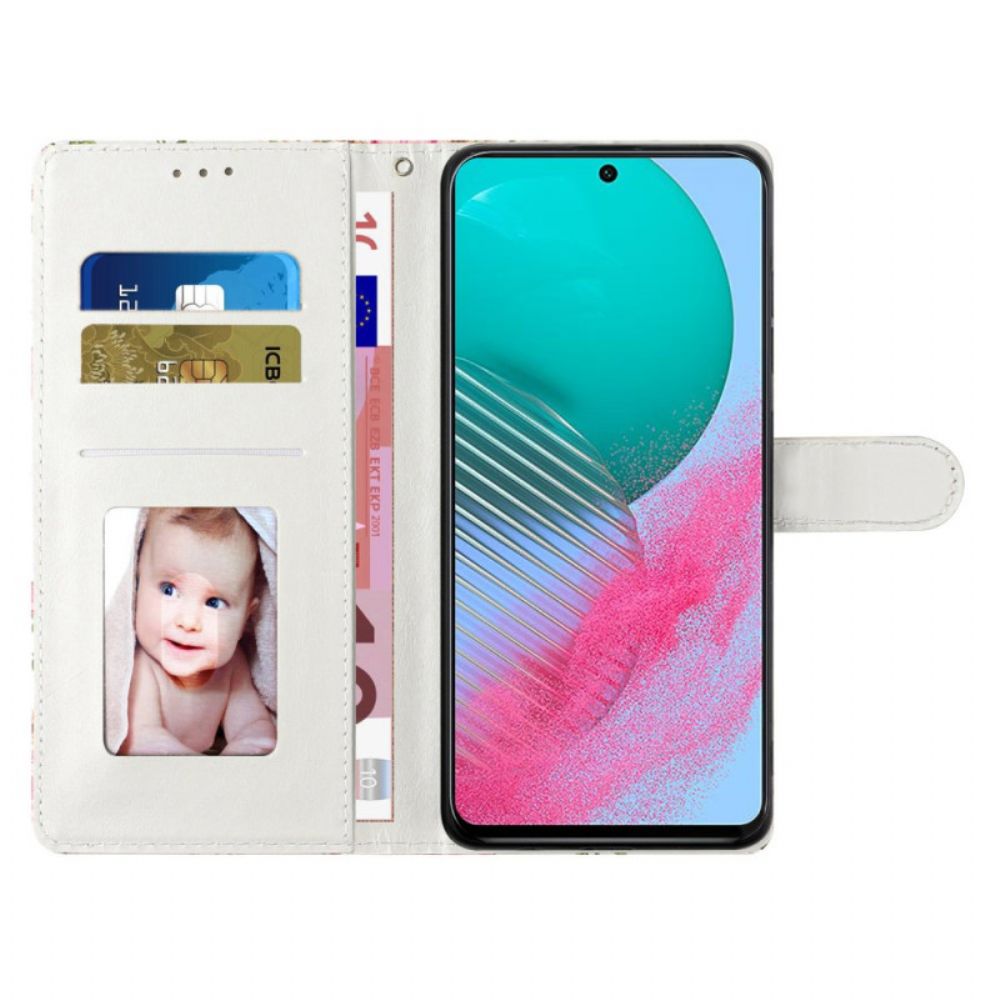 Bescherming Hoesje Samsung Galaxy A55 5g Riem Zonnebloemen