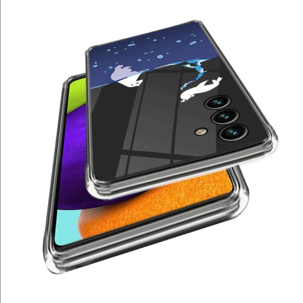 Cover Hoesje Samsung Galaxy A55 5g Telefoonhoesje Ijsbeer