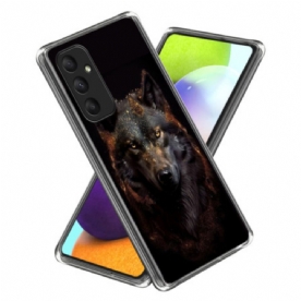 Cover Hoesje Samsung Galaxy A55 5g Telefoonhoesje Nachtwolf