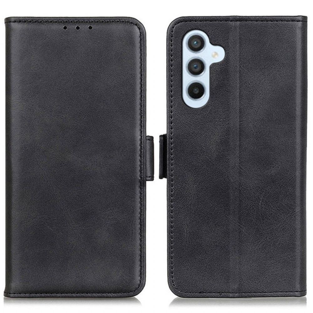 Flip Case Leren Samsung Galaxy A55 5g Dubbele Sluiting