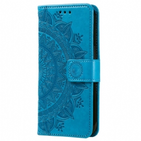 Folio-hoesje Samsung Galaxy A55 5g Mandala Zon Met Riem