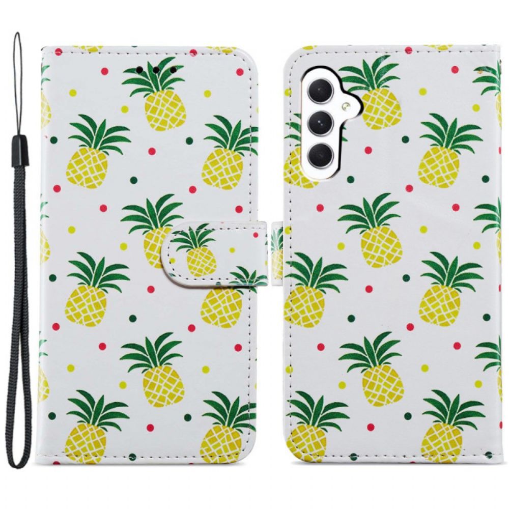 Folio-hoesje Samsung Galaxy A55 5g Telefoonhoesje Ananas In Lnaière