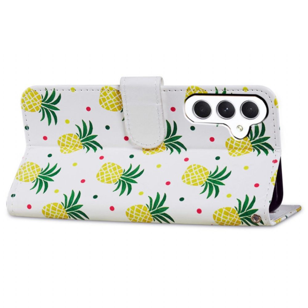 Folio-hoesje Samsung Galaxy A55 5g Telefoonhoesje Ananas In Lnaière