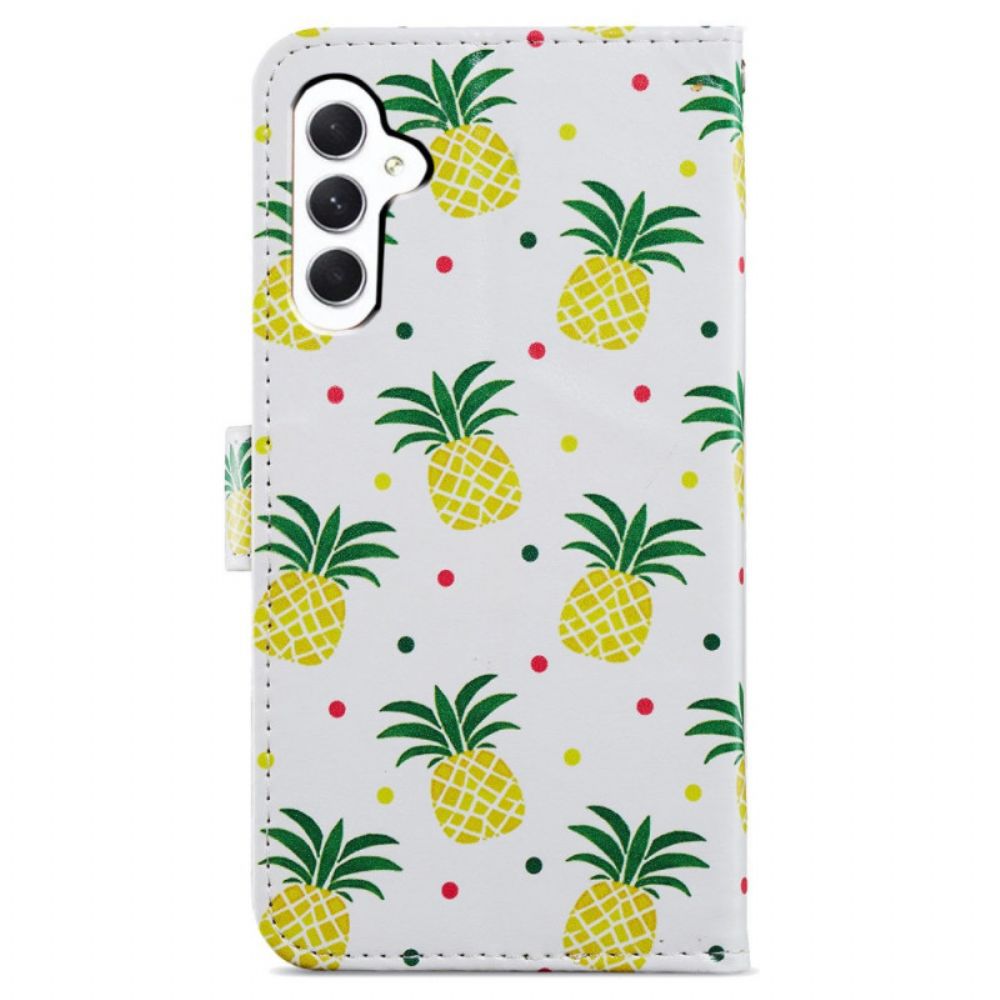 Folio-hoesje Samsung Galaxy A55 5g Telefoonhoesje Ananas In Lnaière