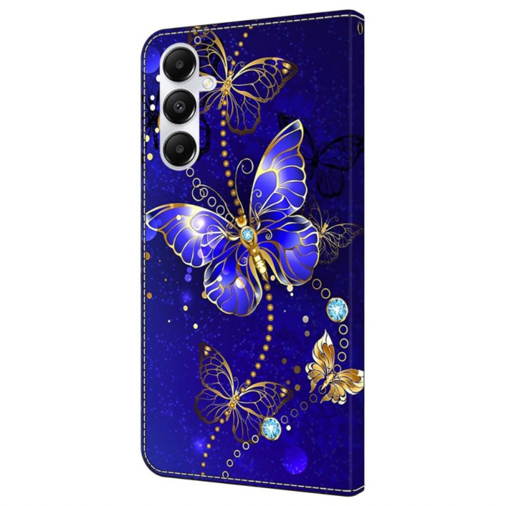 Folio-hoesje Samsung Galaxy A55 5g Telefoonhoesje Diamantvlinders