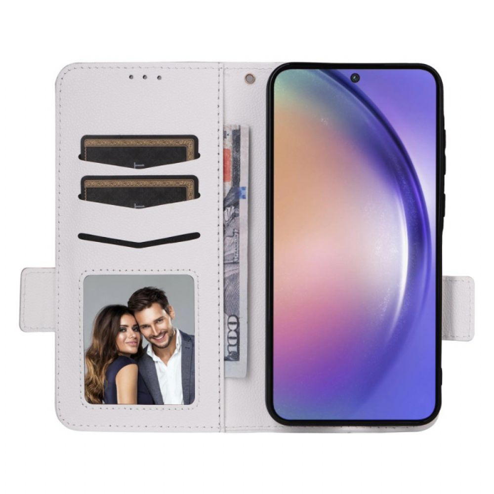 Folio-hoesje Samsung Galaxy A55 5g Telefoonhoesje Ultradunne Band