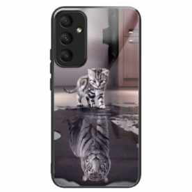 Hoesje Samsung Galaxy A55 5g Kitten Dream Gehard Glas Bescherming Hoesje