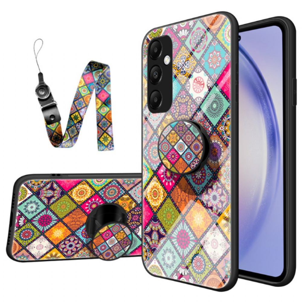 Hoesje Samsung Galaxy A55 5g Met Steun En Patchworkband