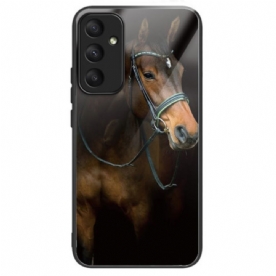 Hoesje Samsung Galaxy A55 5g Paard Gehard Glas