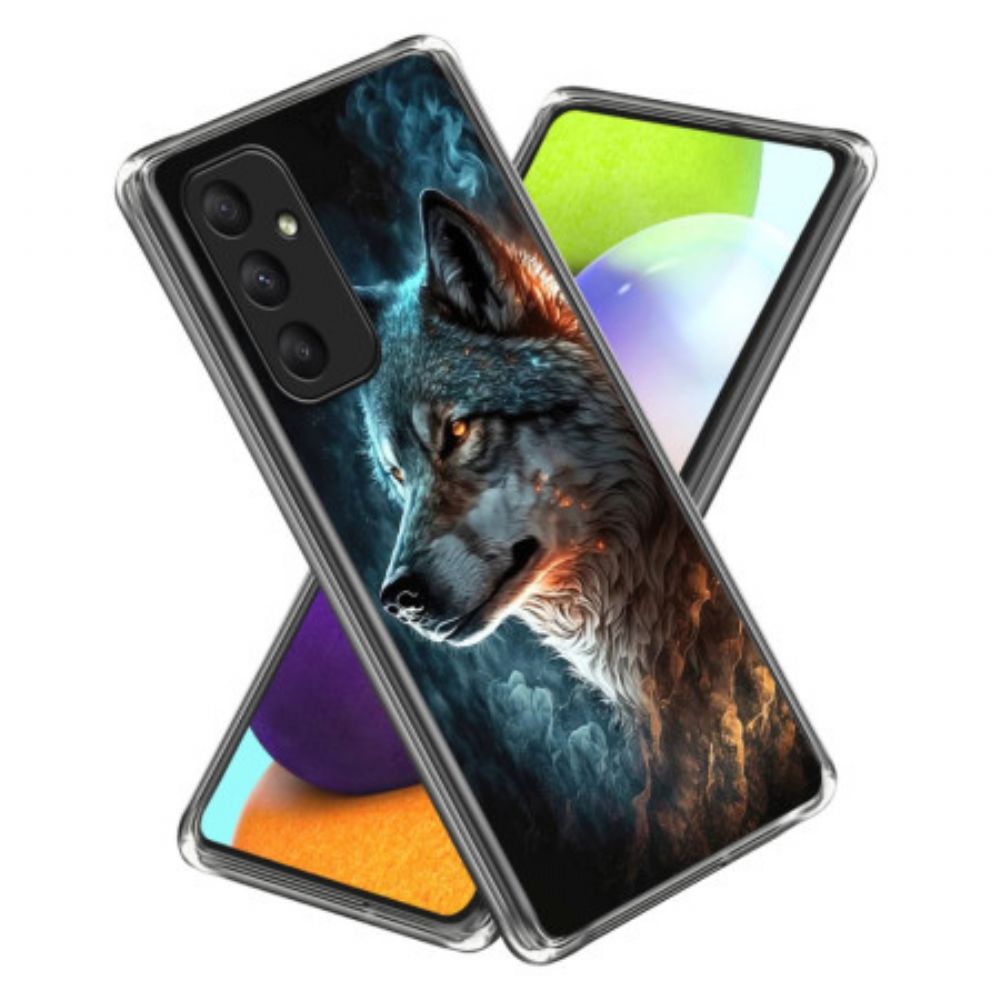 Hoesje Samsung Galaxy A55 5g Wilde Wolf