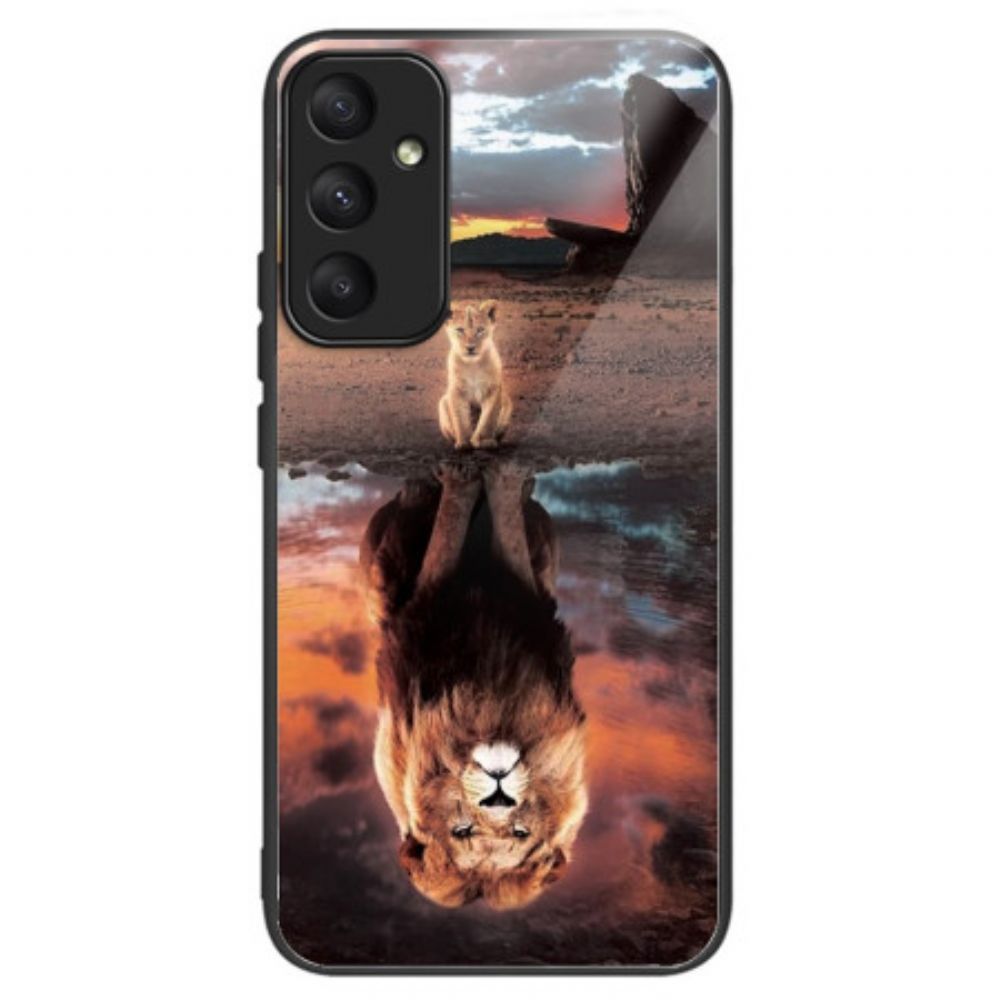 Hoesje Voor Samsung Galaxy A55 5g Rêve De Lionceau Gehard Glas