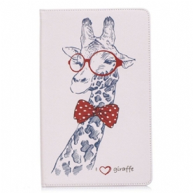 Case voor Samsung Galaxy Tab A 10.1 (2019) Nerdy Giraf