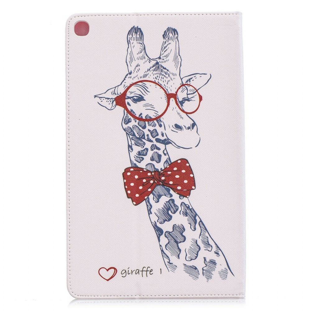 Case voor Samsung Galaxy Tab A 10.1 (2019) Nerdy Giraf