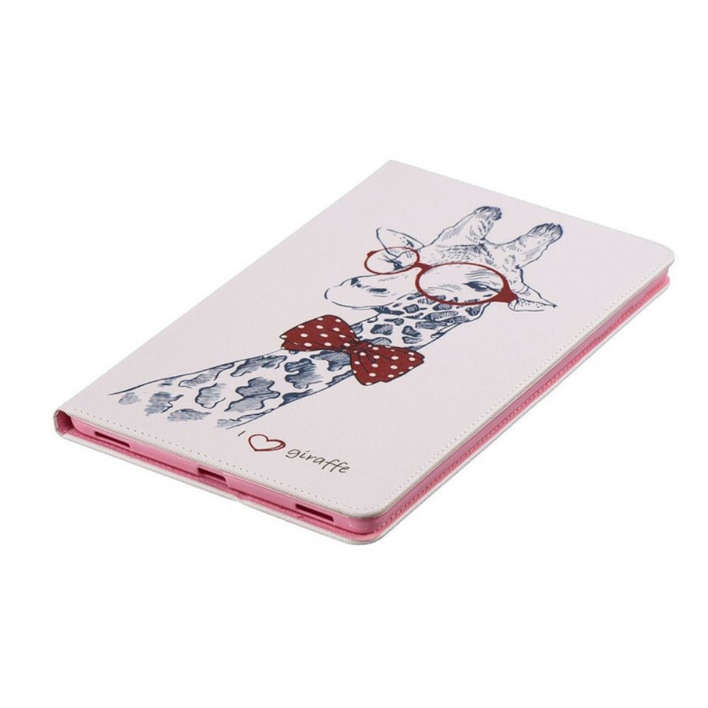 Case voor Samsung Galaxy Tab A 10.1 (2019) Nerdy Giraf