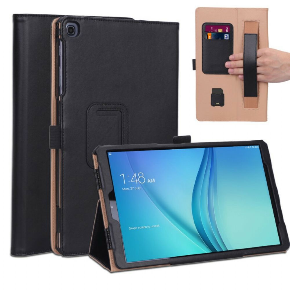 Cover voor Samsung Galaxy Tab A 10.1 (2019) Lederen Stijl Met Riem