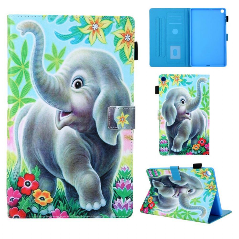 Cover voor Samsung Galaxy Tab A 10.1 (2019) Leuke Olifant