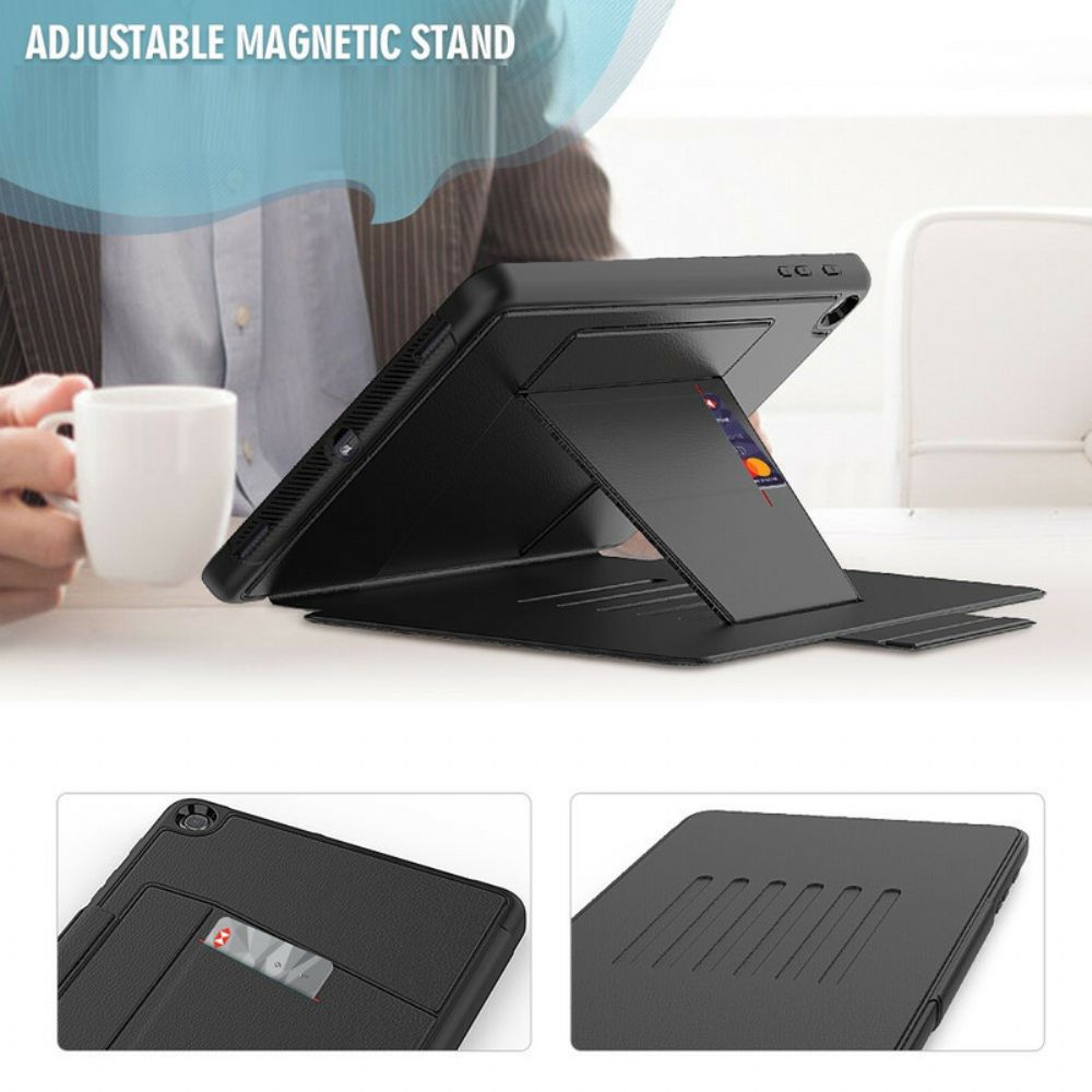 Cover voor Samsung Galaxy Tab A 10.1 (2019) Magnetische Ondersteuning Voor Meerdere Hoeken