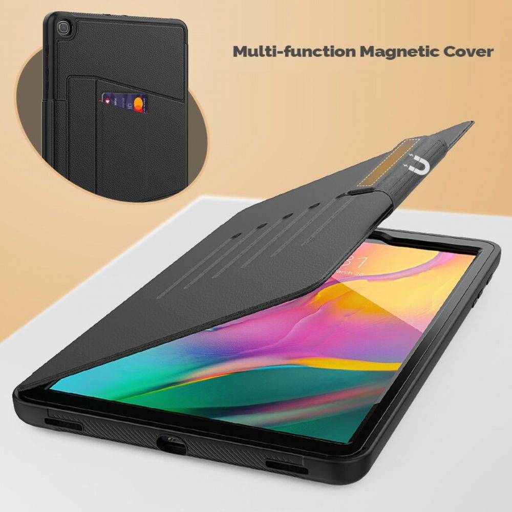 Cover voor Samsung Galaxy Tab A 10.1 (2019) Magnetische Ondersteuning Voor Meerdere Hoeken