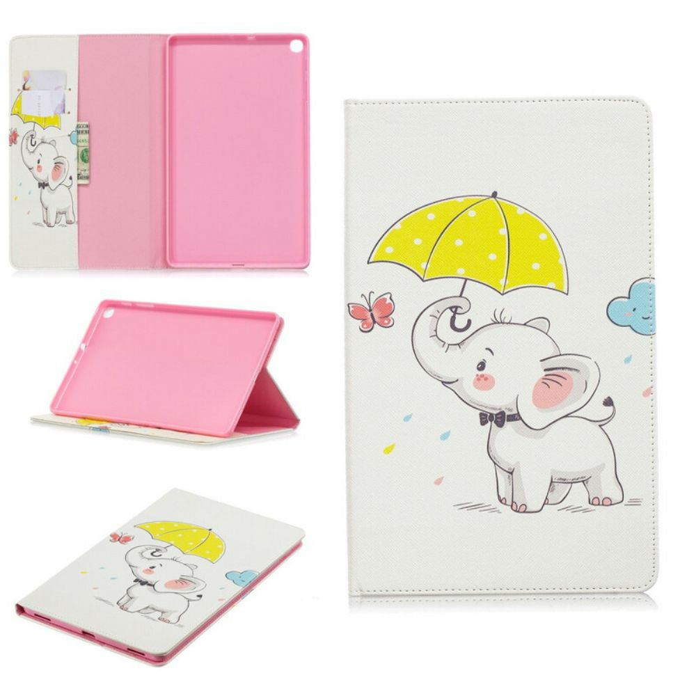 Cover voor Samsung Galaxy Tab A 10.1 (2019) Olifant In De Regen