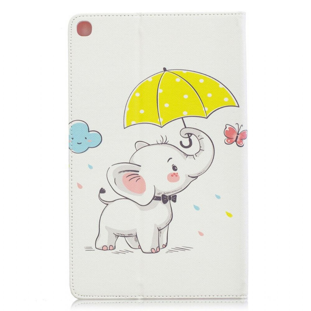 Cover voor Samsung Galaxy Tab A 10.1 (2019) Olifant In De Regen