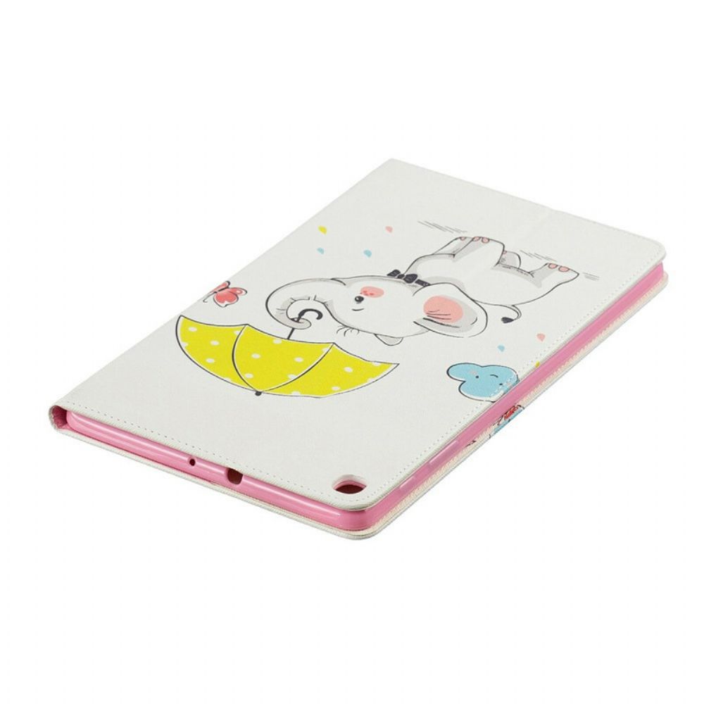 Cover voor Samsung Galaxy Tab A 10.1 (2019) Olifant In De Regen