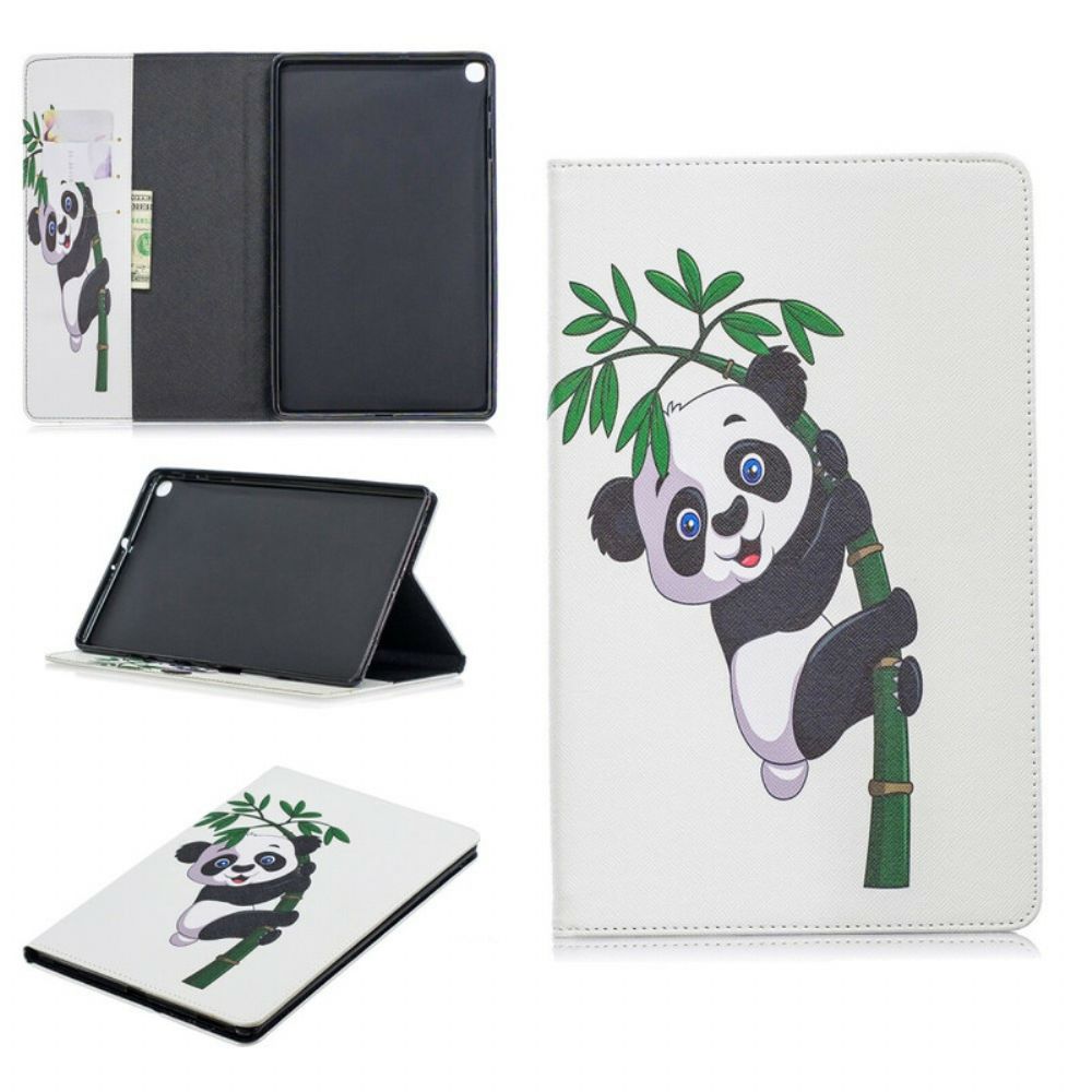 Cover voor Samsung Galaxy Tab A 10.1 (2019) Panda Bamboe