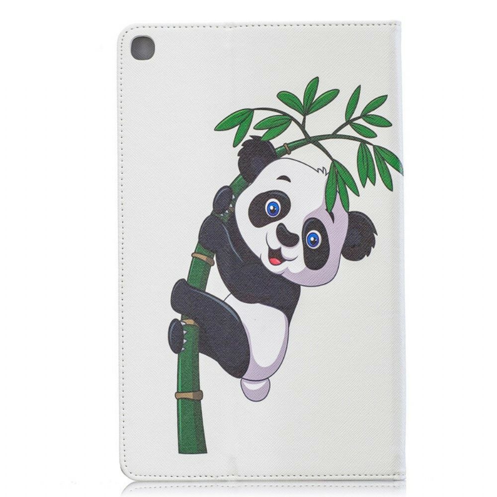 Cover voor Samsung Galaxy Tab A 10.1 (2019) Panda Bamboe