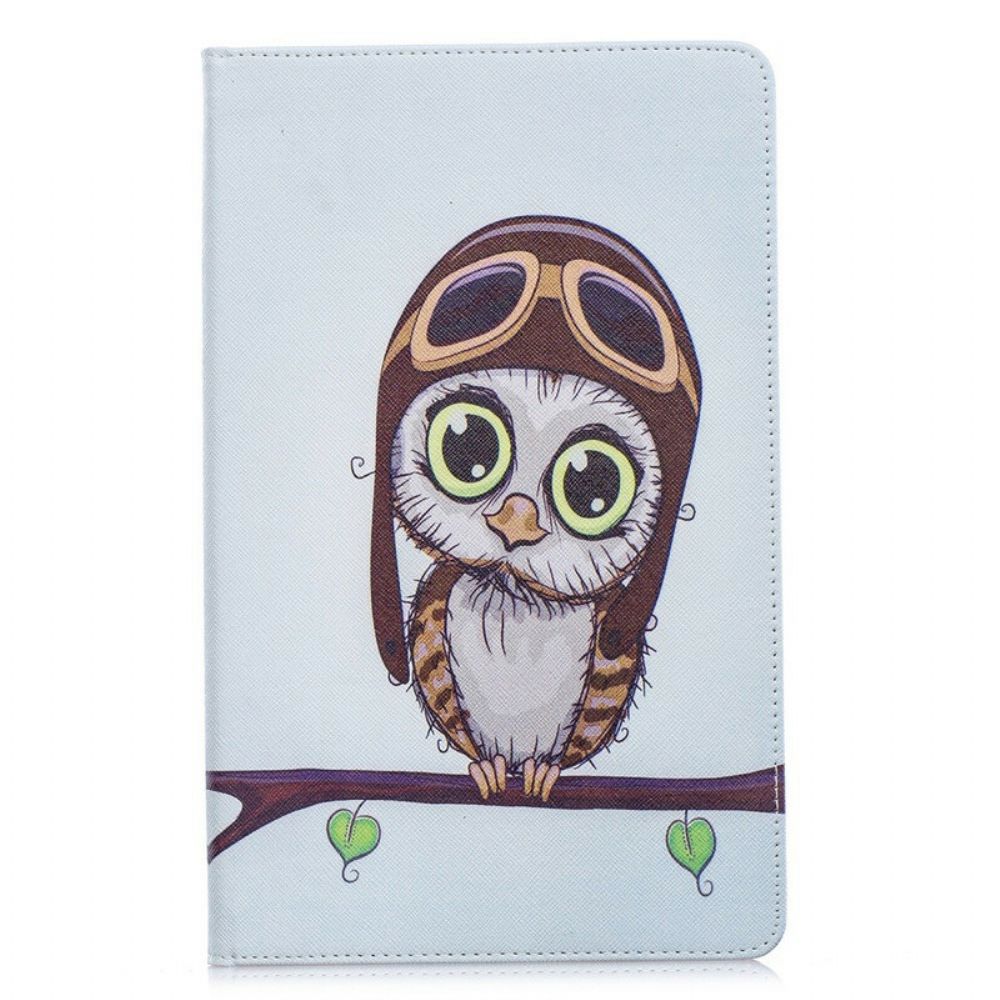 Cover voor Samsung Galaxy Tab A 10.1 (2019) Vliegenier Uil