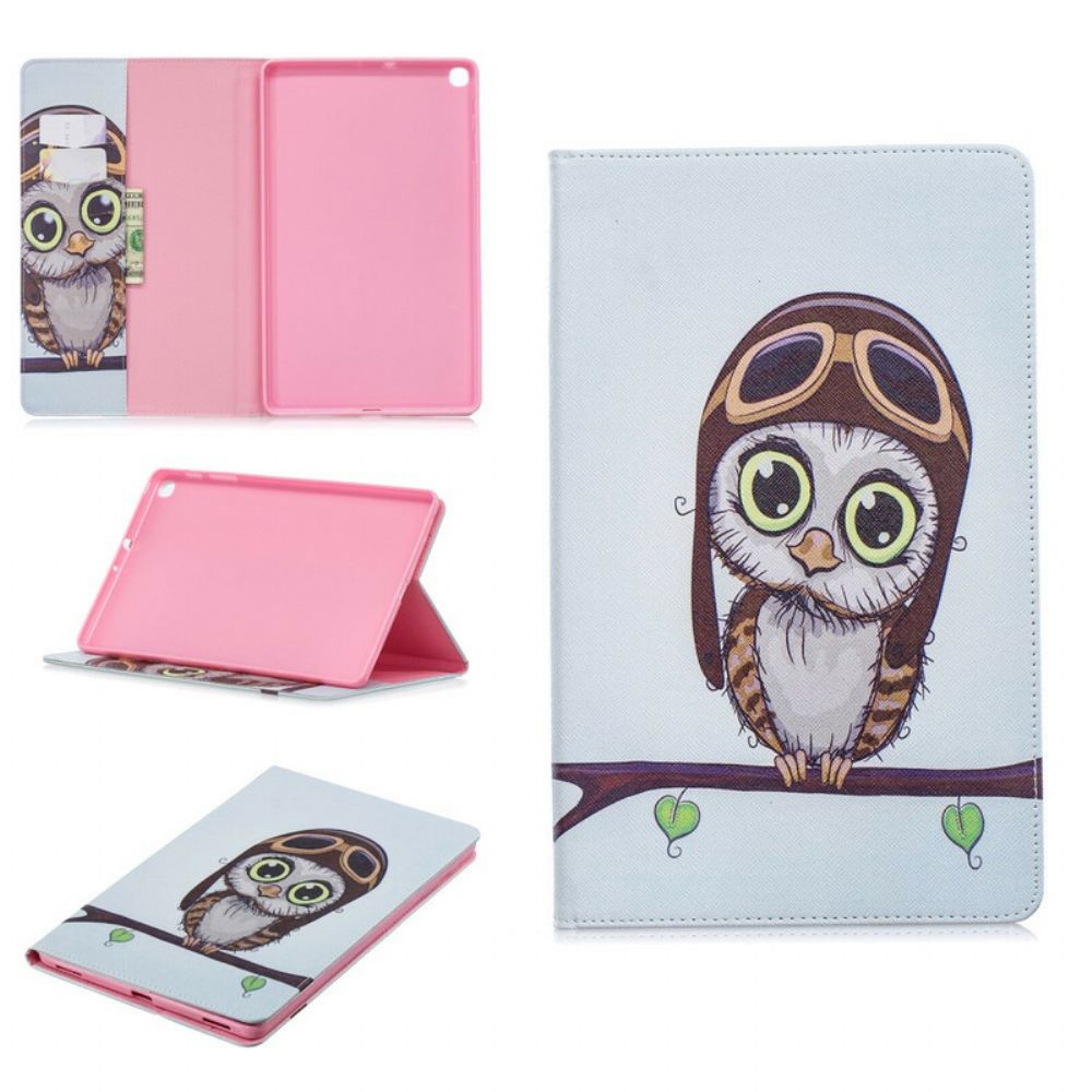 Cover voor Samsung Galaxy Tab A 10.1 (2019) Vliegenier Uil