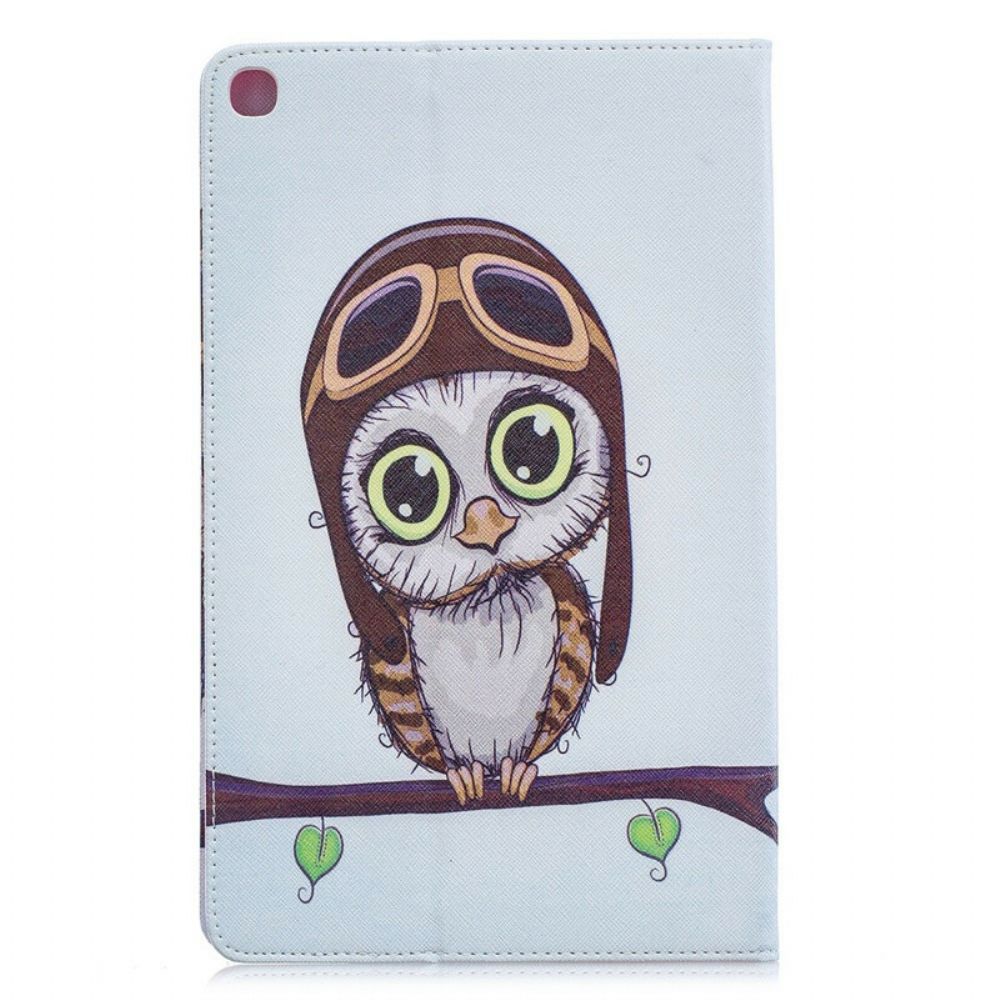 Cover voor Samsung Galaxy Tab A 10.1 (2019) Vliegenier Uil