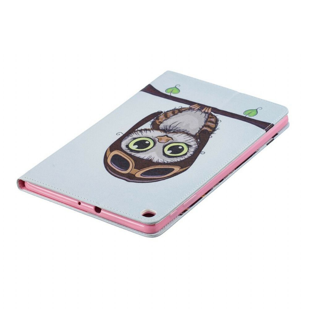 Cover voor Samsung Galaxy Tab A 10.1 (2019) Vliegenier Uil