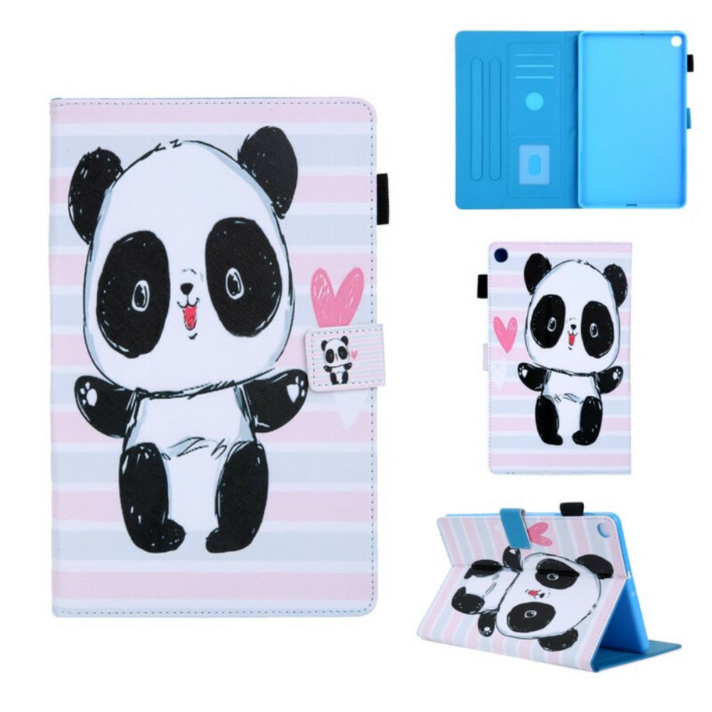 Flip Case voor Samsung Galaxy Tab A 10.1 (2019) Alle Panda's