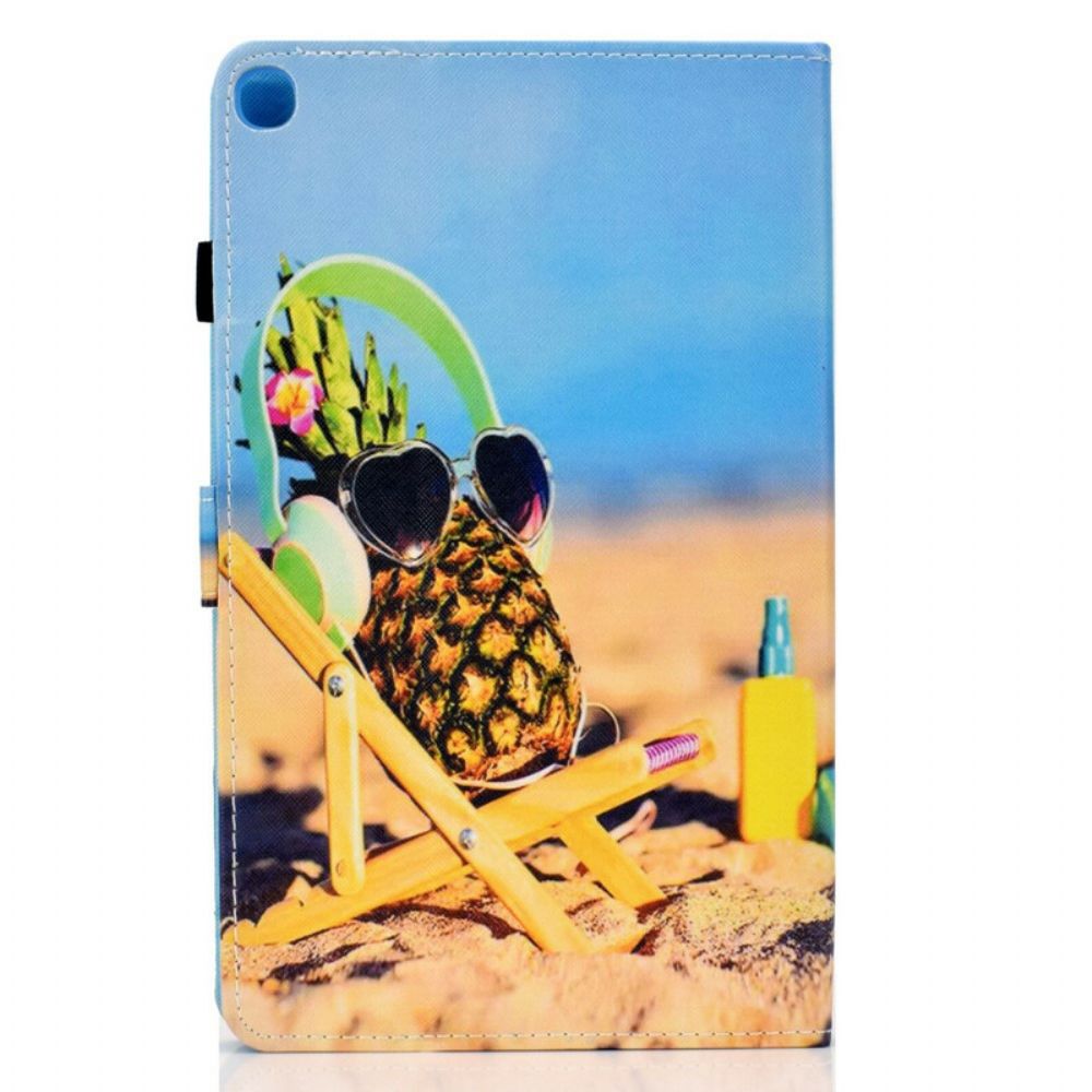 Flip Case voor Samsung Galaxy Tab A 10.1 (2019) Ananasstrand