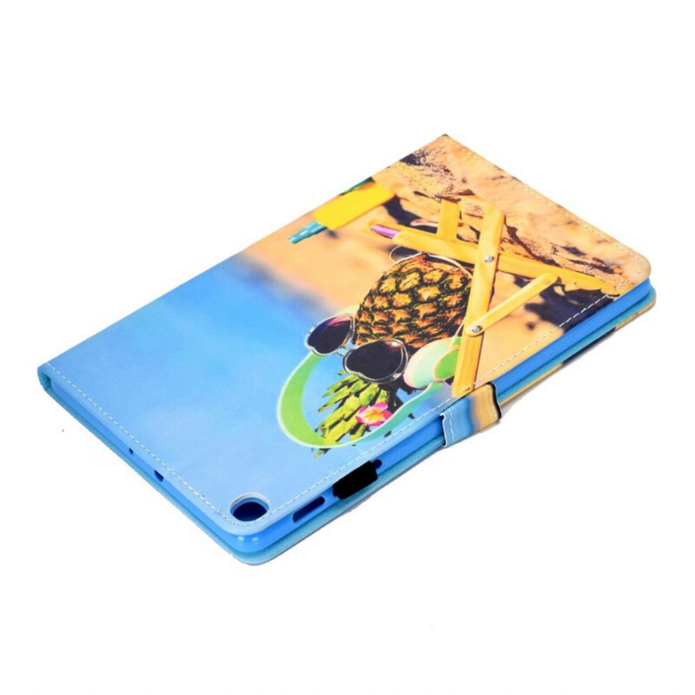 Flip Case voor Samsung Galaxy Tab A 10.1 (2019) Ananasstrand