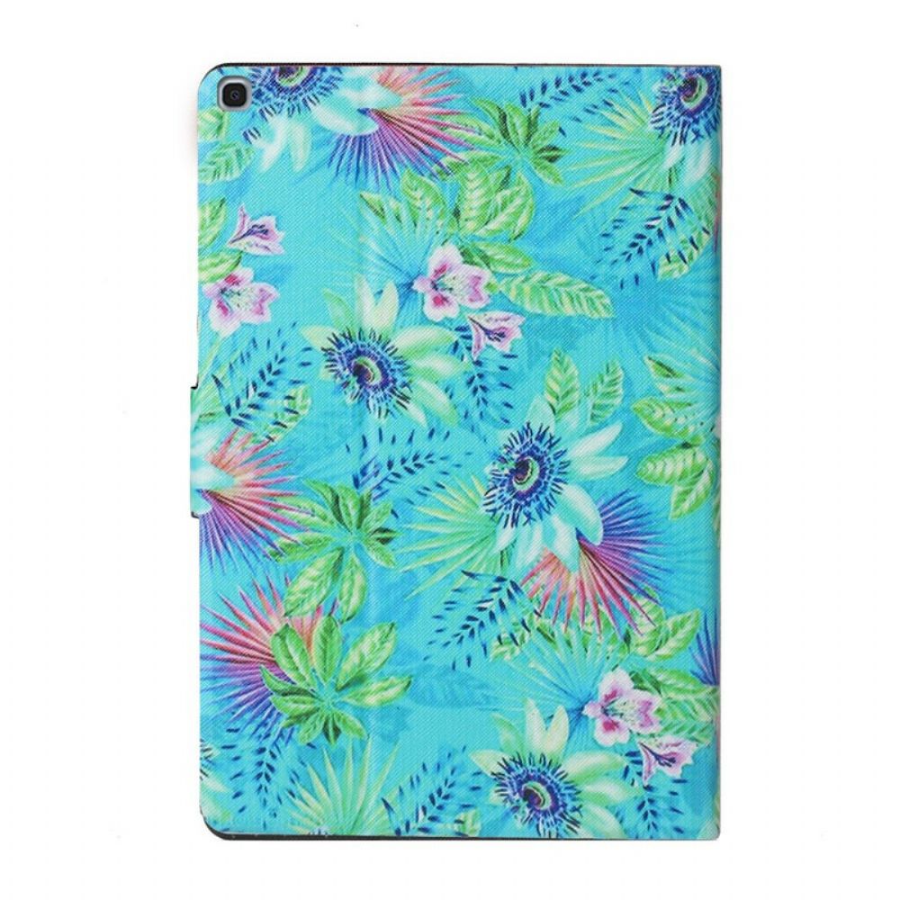 Flip Case voor Samsung Galaxy Tab A 10.1 (2019) Bloemen En Bladeren