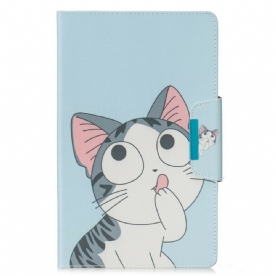 Flip Case voor Samsung Galaxy Tab A 10.1 (2019) Kattensluiting Ontwerp