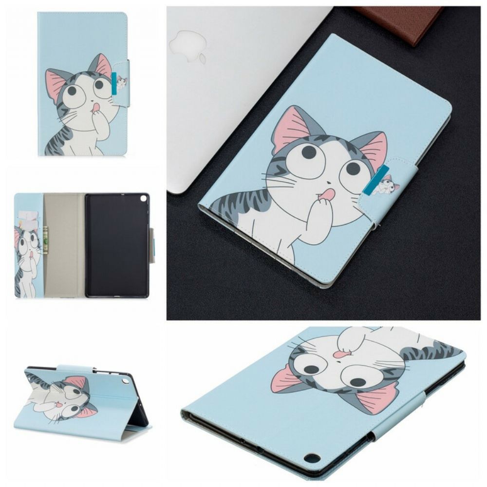 Flip Case voor Samsung Galaxy Tab A 10.1 (2019) Kattensluiting Ontwerp