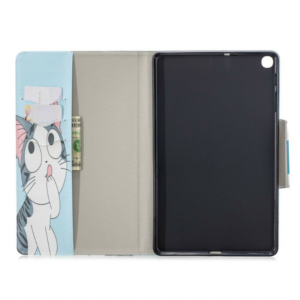 Flip Case voor Samsung Galaxy Tab A 10.1 (2019) Kattensluiting Ontwerp