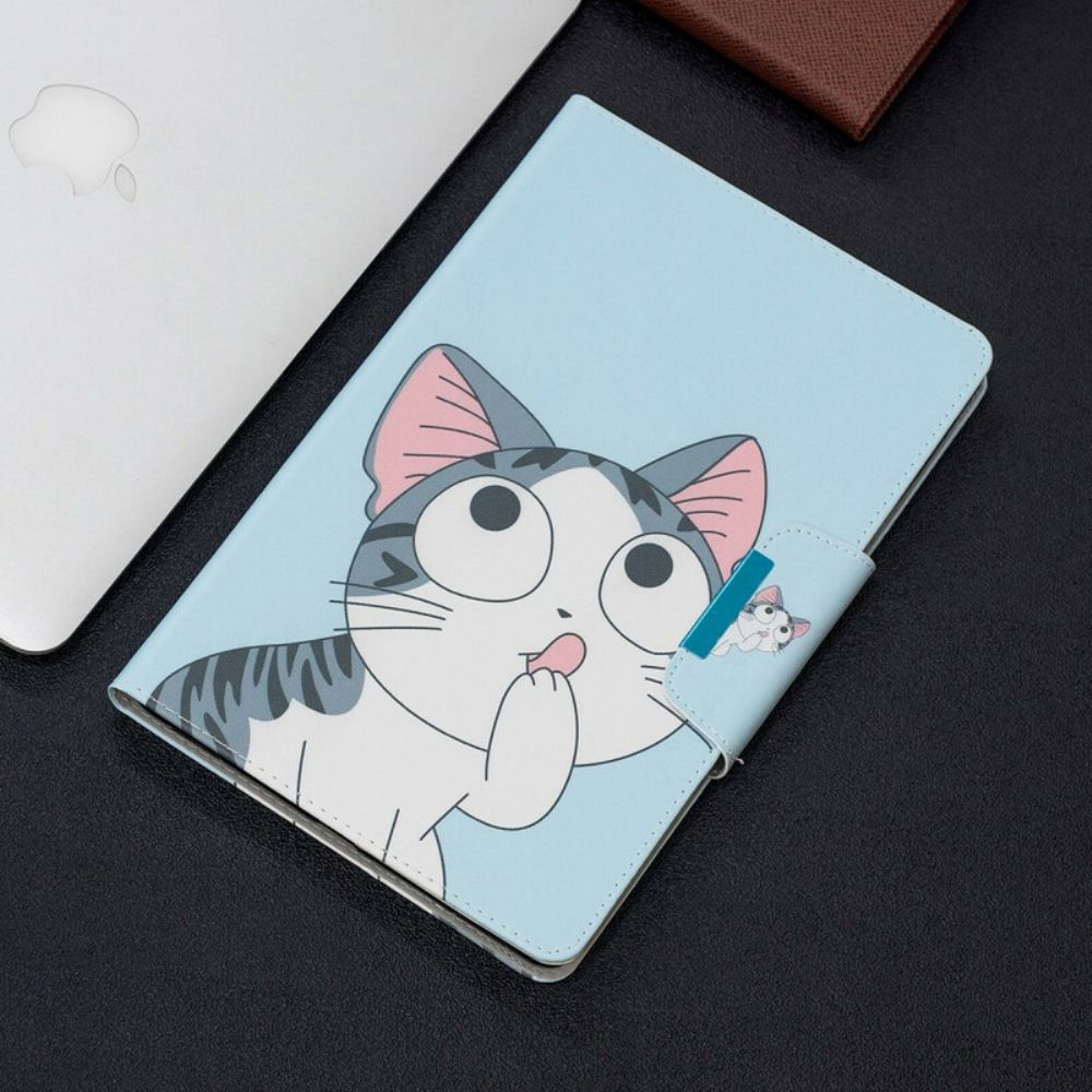 Flip Case voor Samsung Galaxy Tab A 10.1 (2019) Kattensluiting Ontwerp