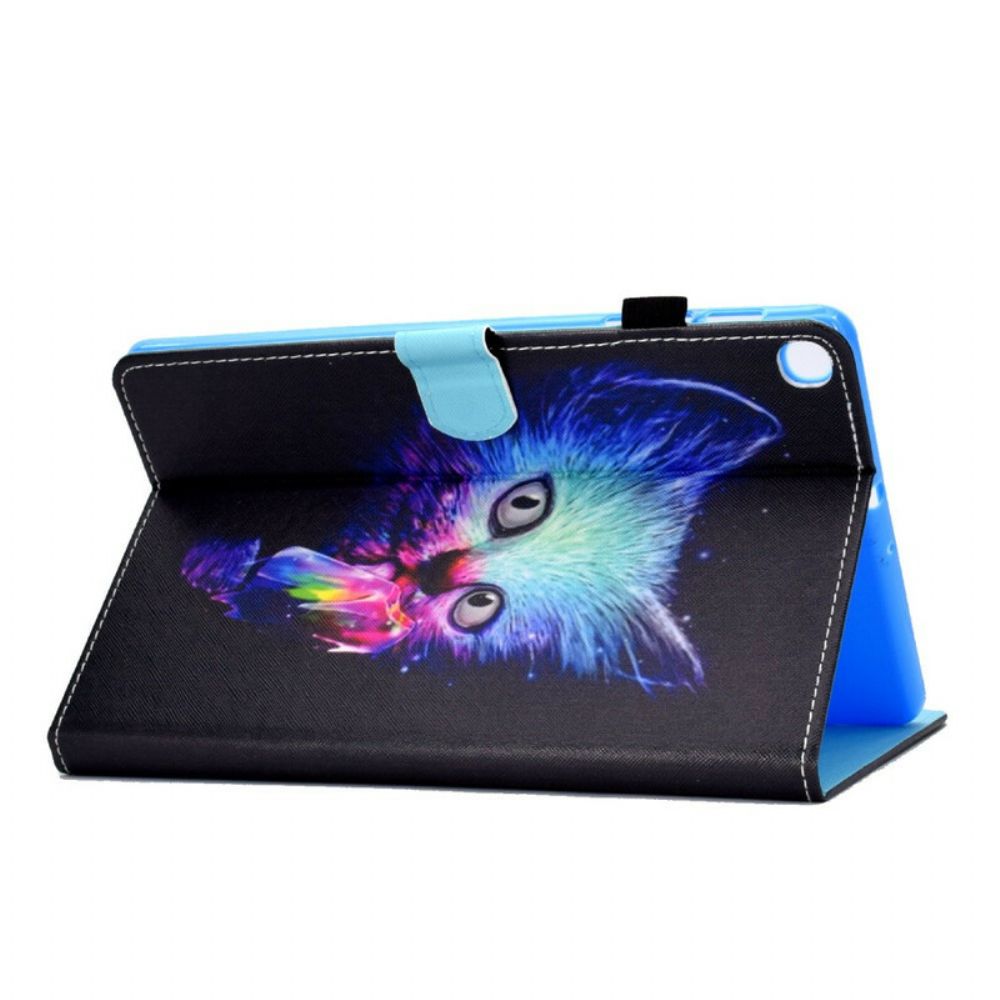 Flip Case voor Samsung Galaxy Tab A 10.1 (2019) Psycho Kat